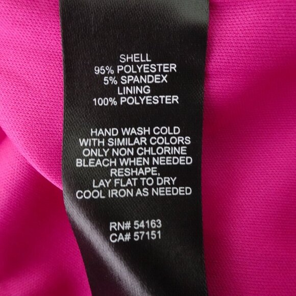 Jessica Howard One Shoulder Gown Plus Size 22W Pink Embellished Formal Hi-Low - Picture 10 of 10